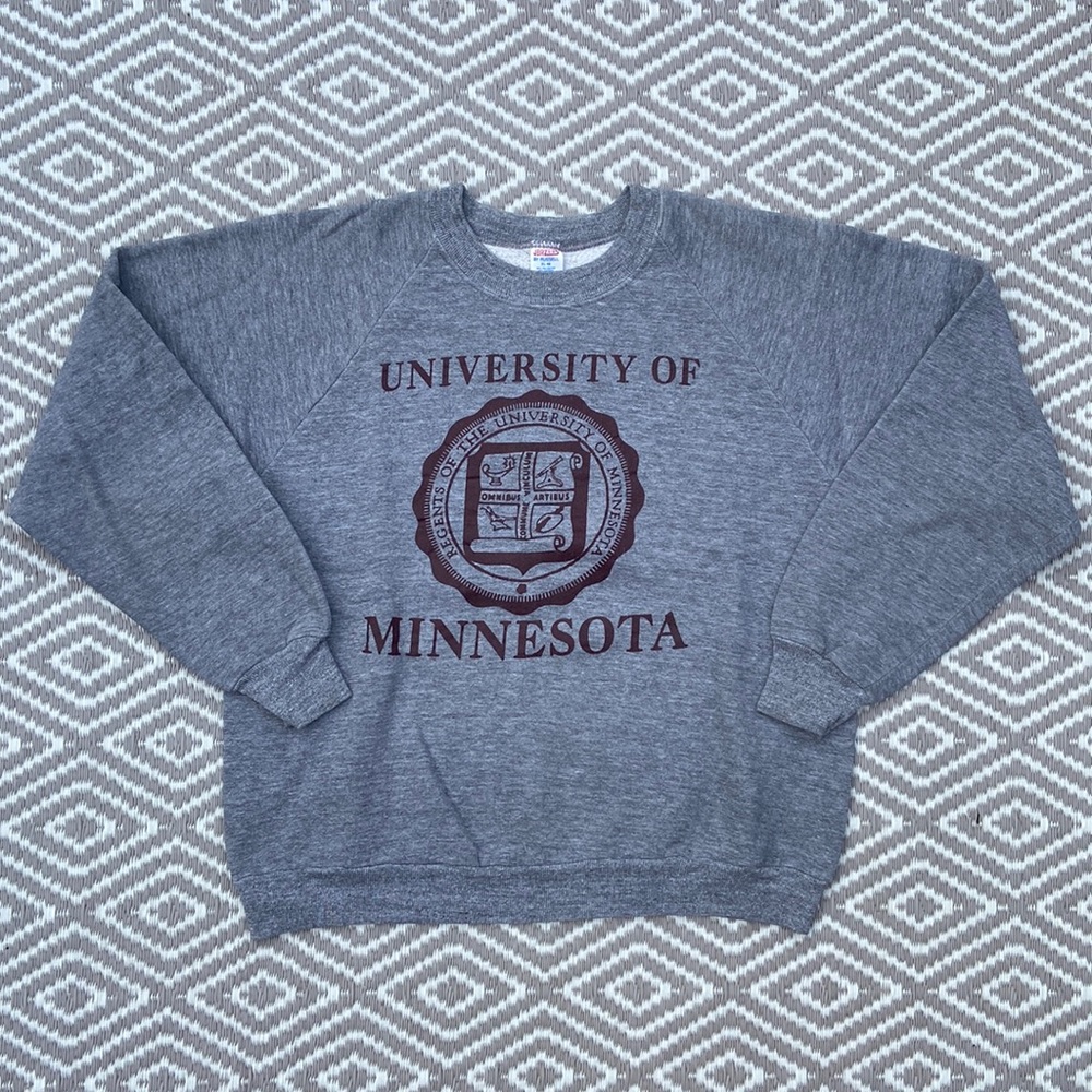 Vtg Jerzees By Russell University Of Minnesota Crewneck Size XL 90s Made In USA
